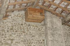 Nichoir à Effraie installé dans un grenier, Drôme des collines